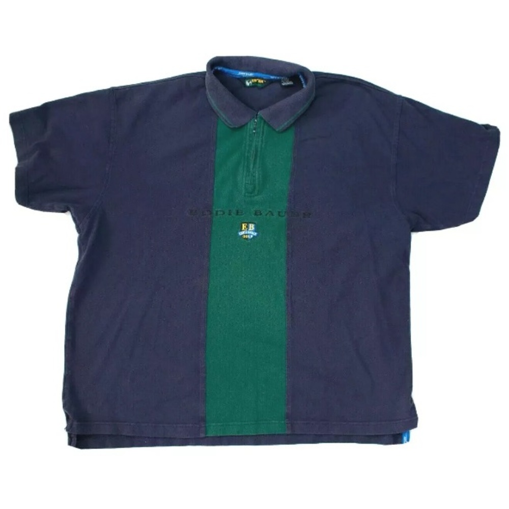 Vtg 90s Men's Eddie Bauer Ebtek Golf Polo Sz XL